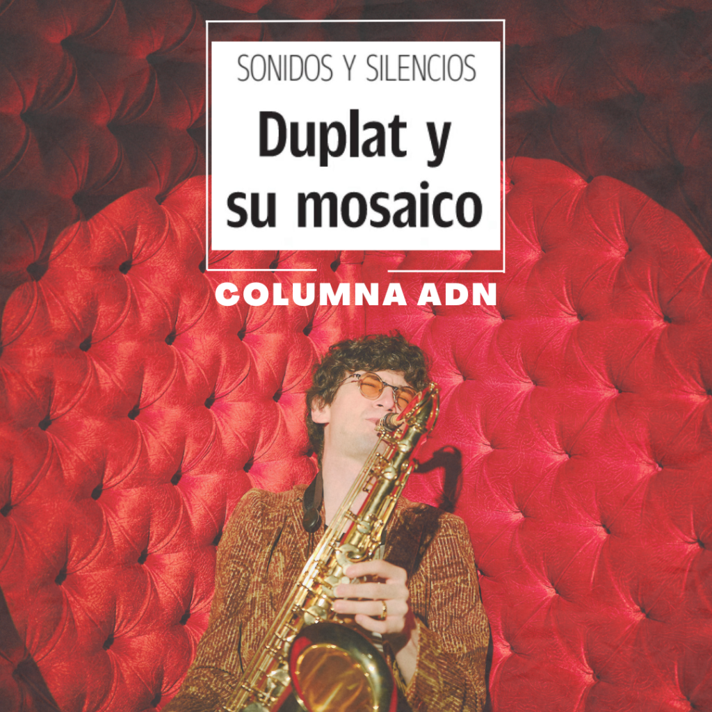 Foto de duplat tocando saxofon para hablar de su nuevo disco Mosaico pirata