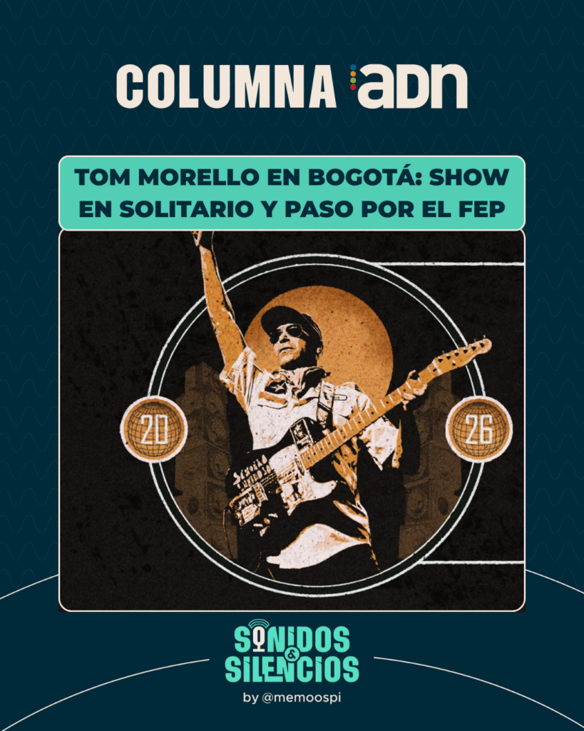 Tom Morello Bogotá marzo 2026