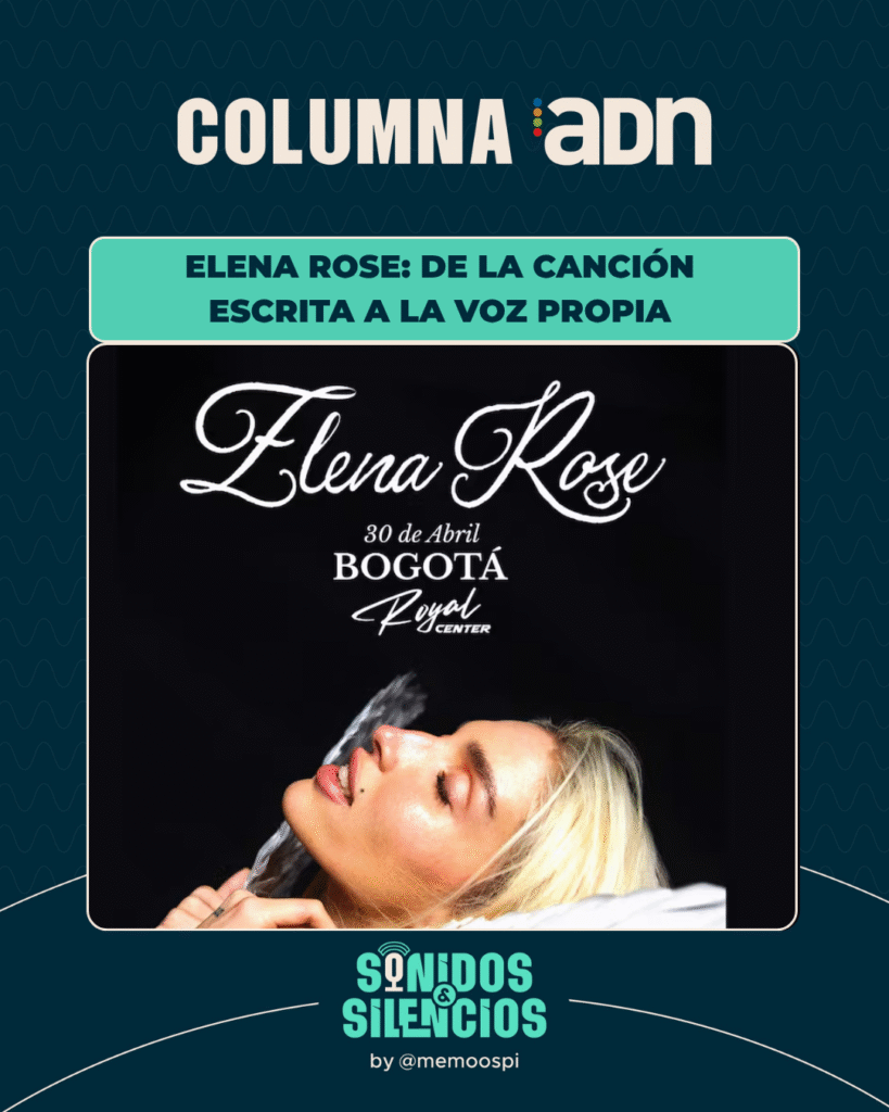 Elena Rose llega a Bogotá con su concierto