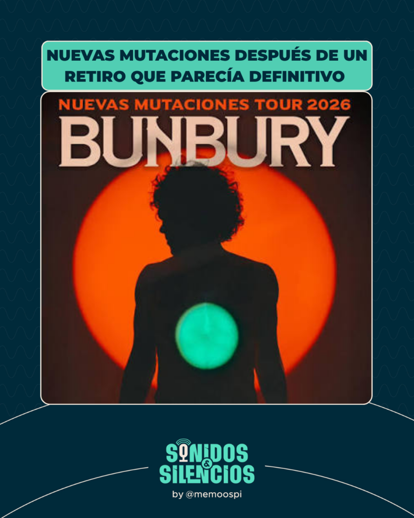 Bunbury columna concierto Bogota